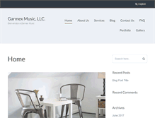 Tablet Screenshot of garmexmusic.com